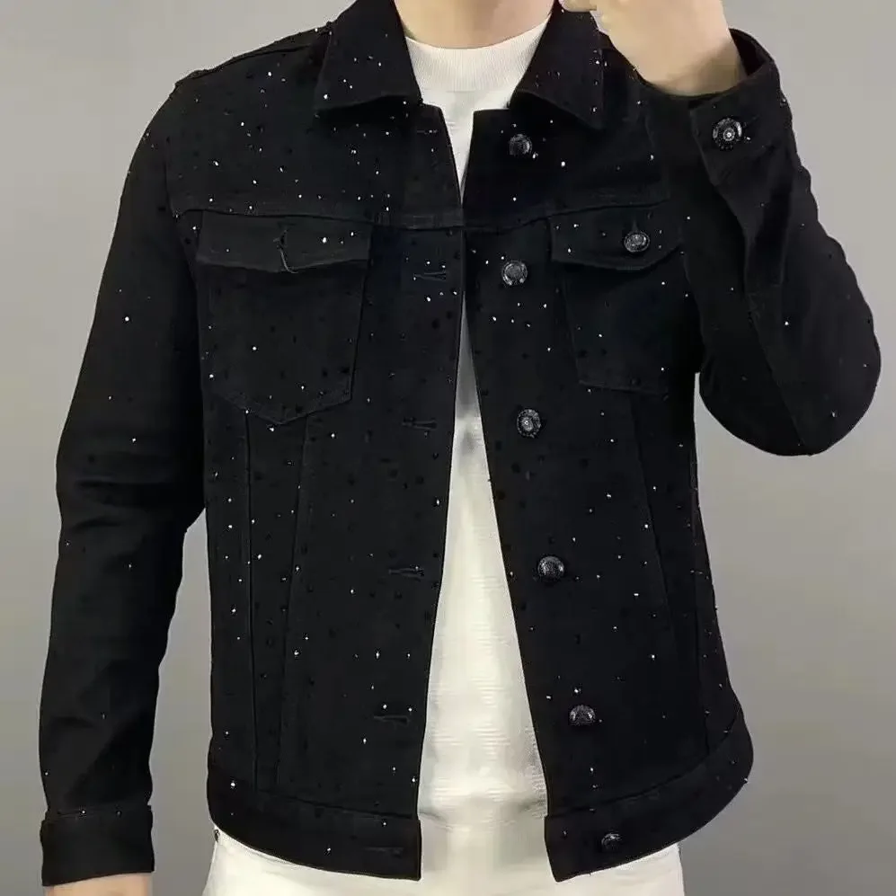 Men'S Shoes With Jeans - Cappotto jeans da uomo con bottoni