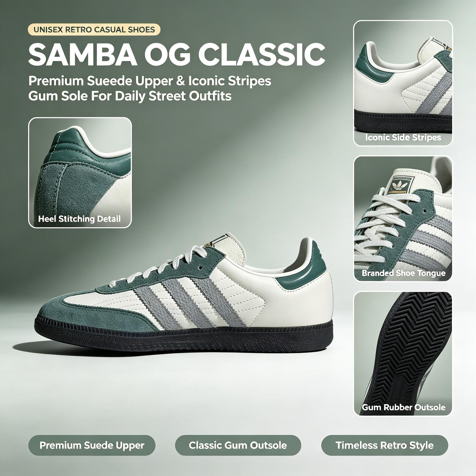 Adidas Shoes Samba - Adidas Originale Samba JP9222 Sneakers Basse
