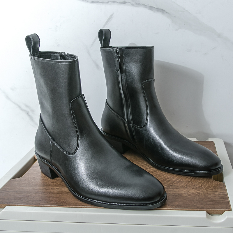 Men Shoes Brands - Nuovi stivali lunghi Chelsea stile inglese