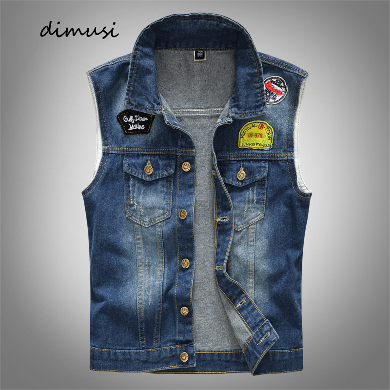 Men'S Shoes With Jeans - Gilet di Jeans da uomo primavera
