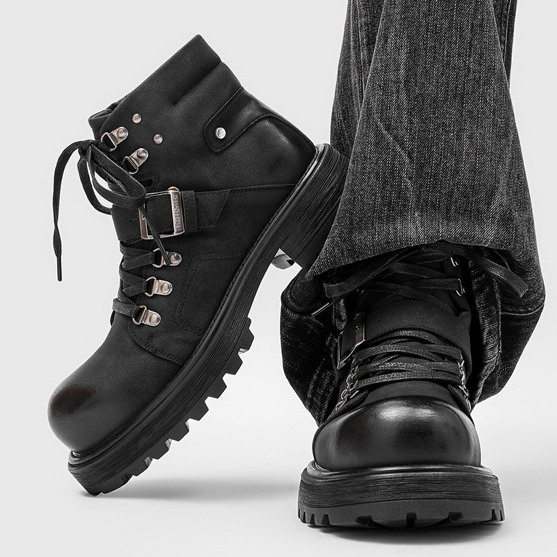 Stivali in pelle da uomo di ma - Men Shoes Brands recensione e prezzo