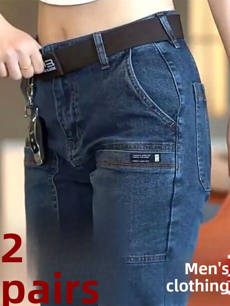Jeans Slim Fit a Gamba Dritta  - Men'S Shoes With Jeans recensione e prezzo